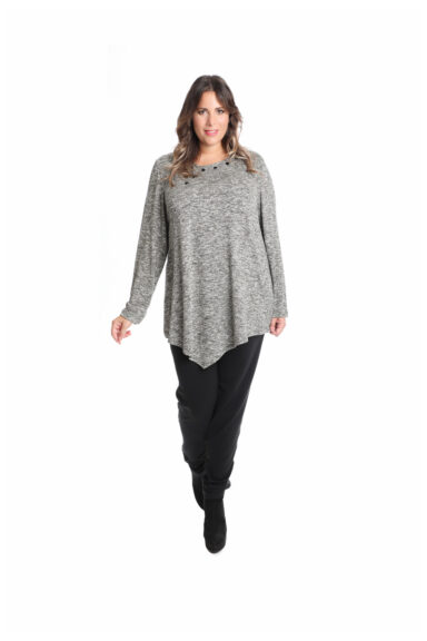 PIETRINA MAGLIA IN JERSEY LUREX E CABOCHON
