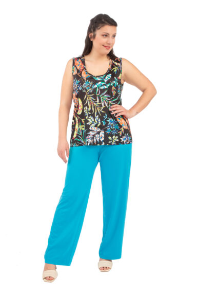 ROSELDA TOP IN MAGLINA FLOU - immagine 1