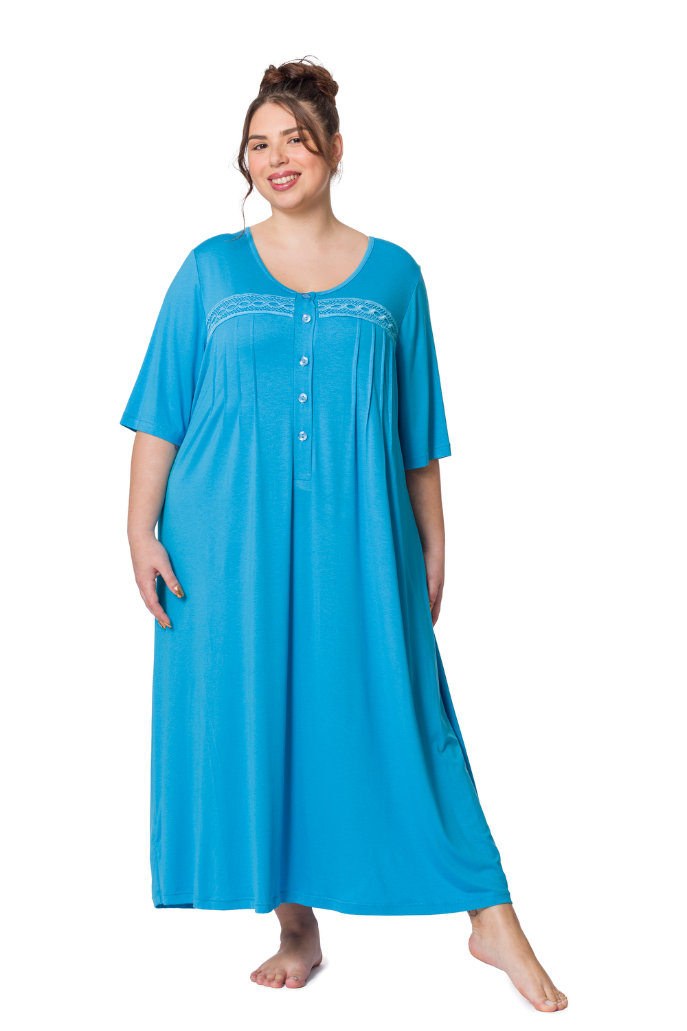 Camicia da notte donna in cotone karelpiu' kc0012 KarelPiù | Quattro